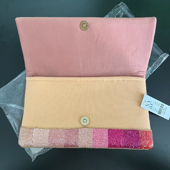 Rose All Day beaded Clutch NY&CO NWT - Picture 2 of 6